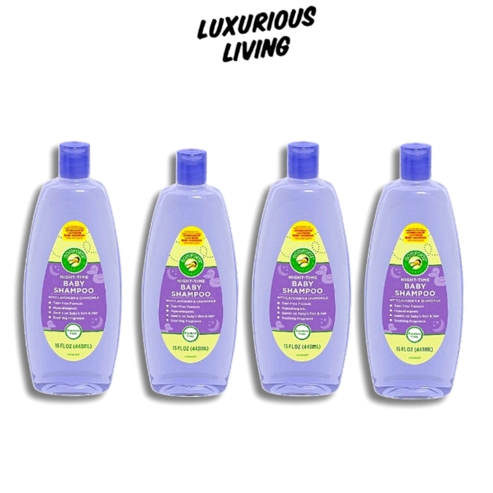Comforts Night-Time Baby Shampoo With Lavender & Chamomile, 4-PACK